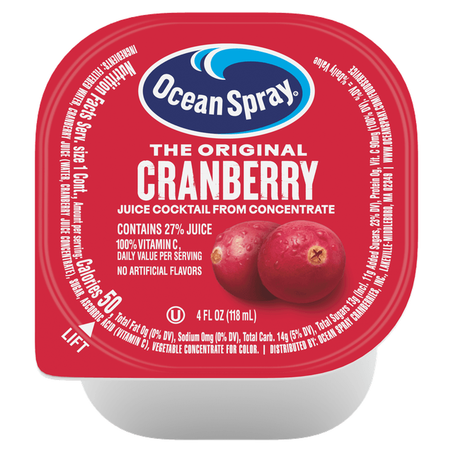Ocean Spray 4oz Cranberry CJC plunge(7306)