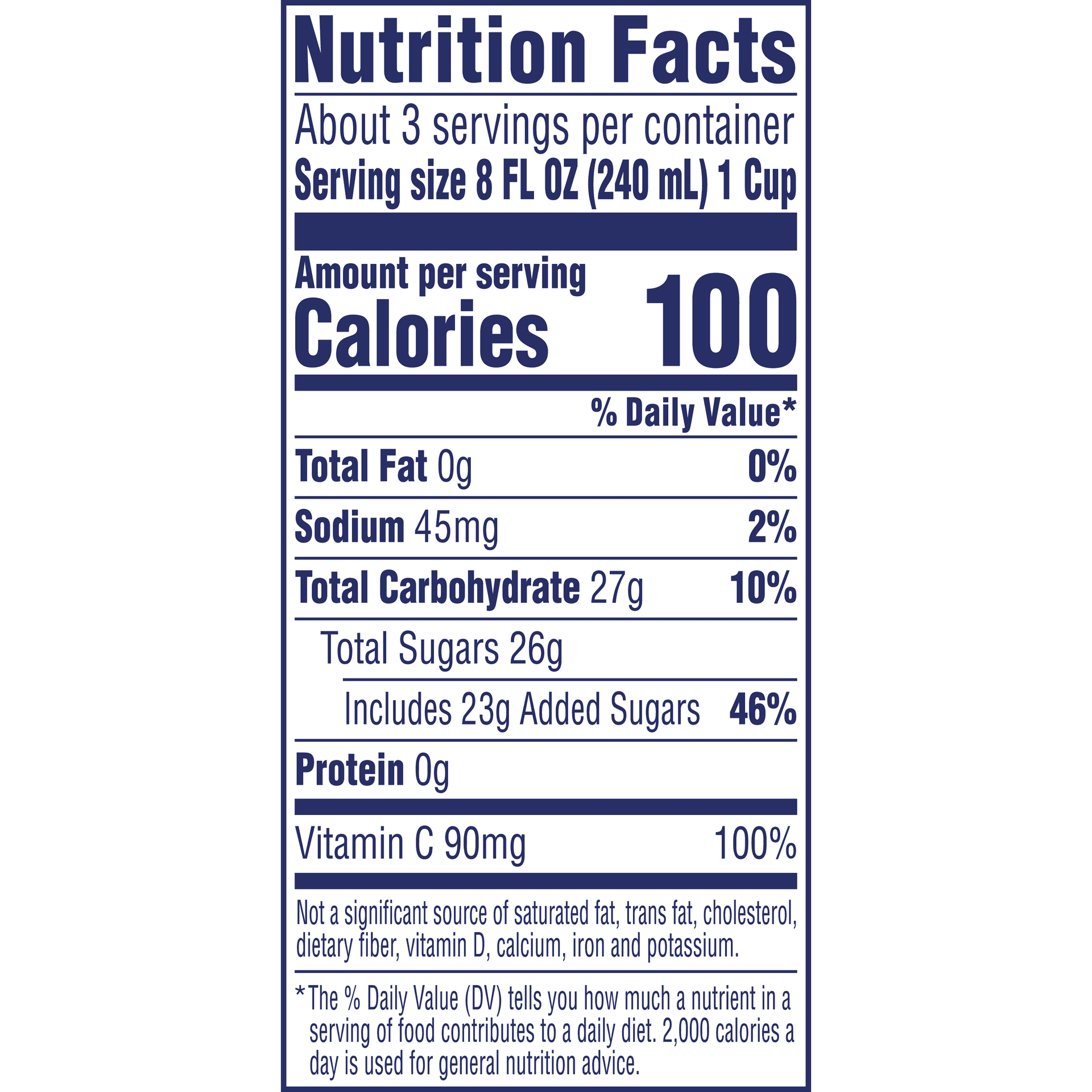 Nutrition Label