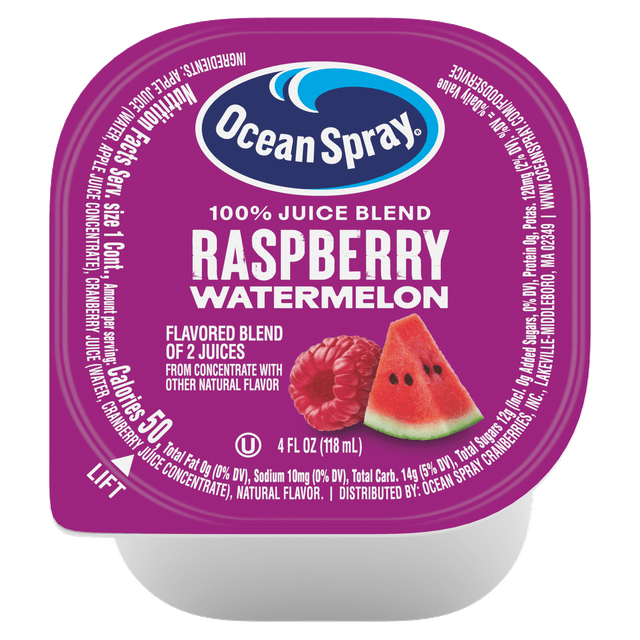 Ocean Spray 4oz 100prcnt Rasp Watermelon plunge